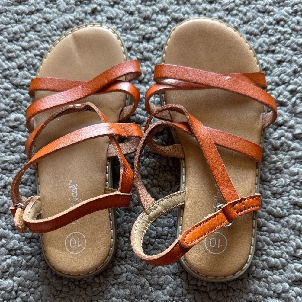 Cat & Jack Girls Orange Strappy Sandals